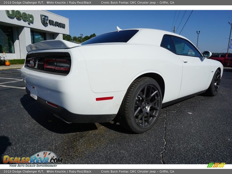 2019 Dodge Challenger R/T White Knuckle / Ruby Red/Black Photo #11