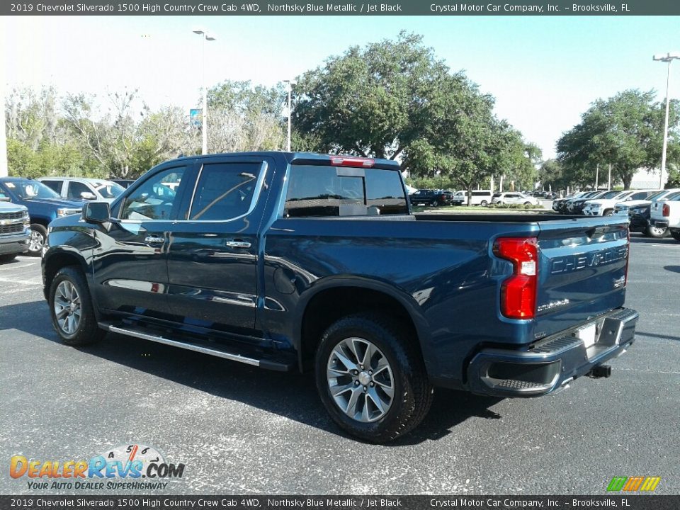 2019 Chevrolet Silverado 1500 High Country Crew Cab 4WD Northsky Blue Metallic / Jet Black Photo #3