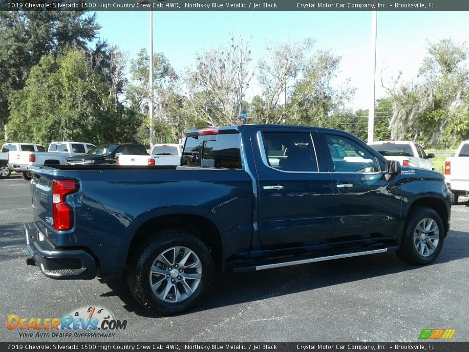 2019 Chevrolet Silverado 1500 High Country Crew Cab 4WD Northsky Blue Metallic / Jet Black Photo #5