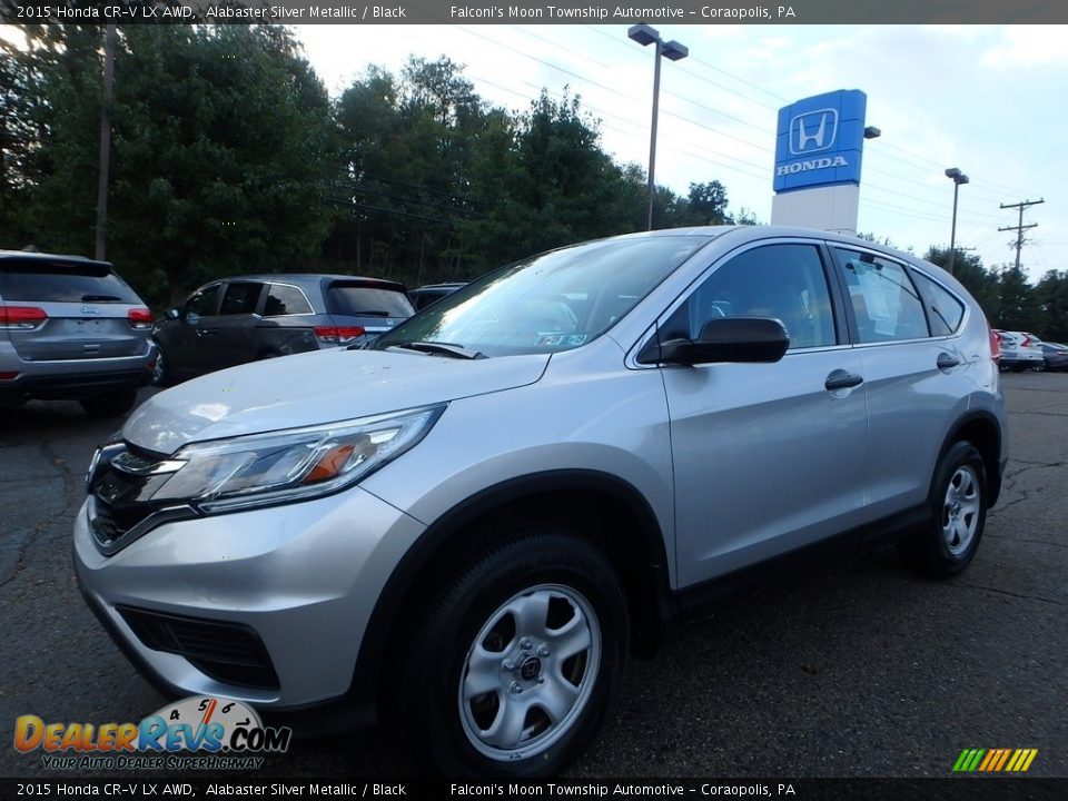 2015 Honda CR-V LX AWD Alabaster Silver Metallic / Black Photo #1