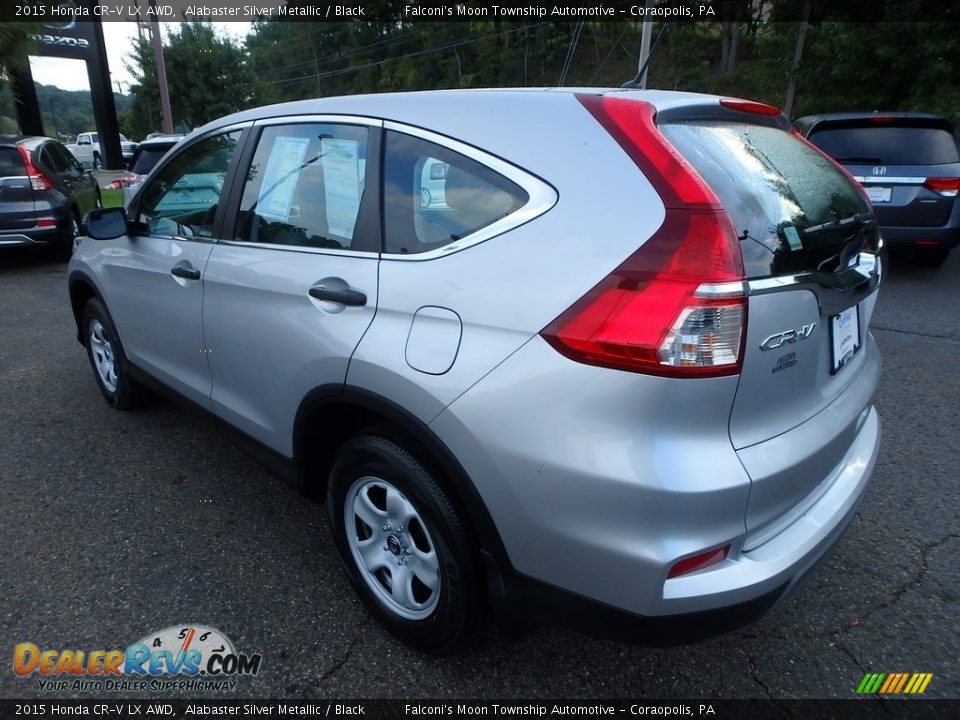 2015 Honda CR-V LX AWD Alabaster Silver Metallic / Black Photo #3