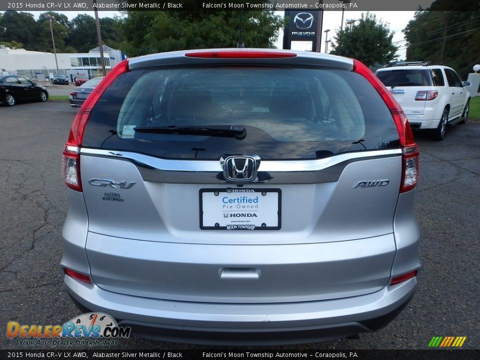 2015 Honda CR-V LX AWD Alabaster Silver Metallic / Black Photo #4