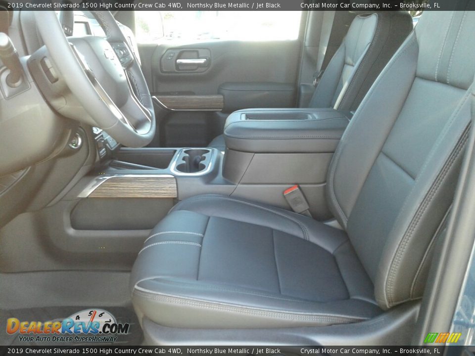 2019 Chevrolet Silverado 1500 High Country Crew Cab 4WD Northsky Blue Metallic / Jet Black Photo #9