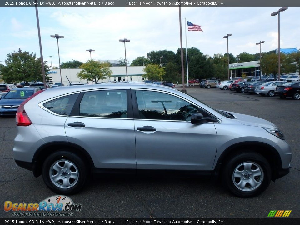 2015 Honda CR-V LX AWD Alabaster Silver Metallic / Black Photo #7