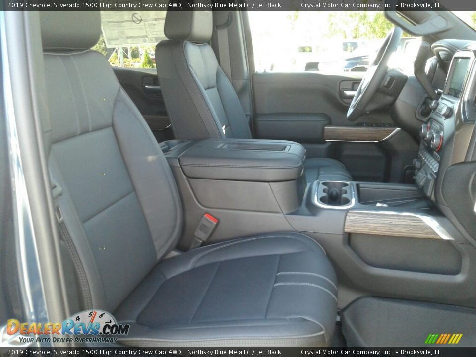 2019 Chevrolet Silverado 1500 High Country Crew Cab 4WD Northsky Blue Metallic / Jet Black Photo #12