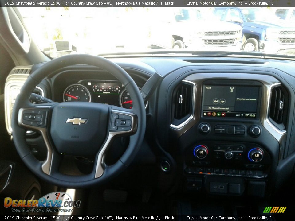 2019 Chevrolet Silverado 1500 High Country Crew Cab 4WD Northsky Blue Metallic / Jet Black Photo #13