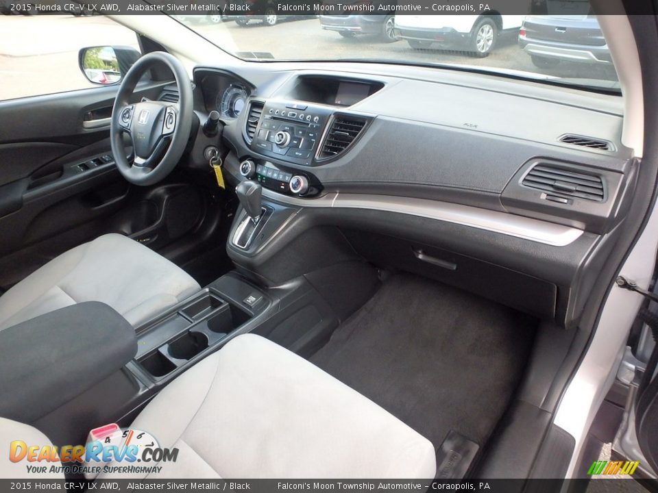 2015 Honda CR-V LX AWD Alabaster Silver Metallic / Black Photo #12