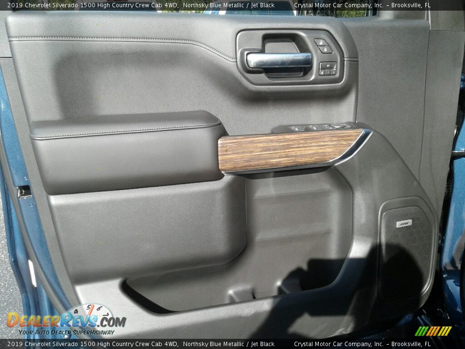 2019 Chevrolet Silverado 1500 High Country Crew Cab 4WD Northsky Blue Metallic / Jet Black Photo #18