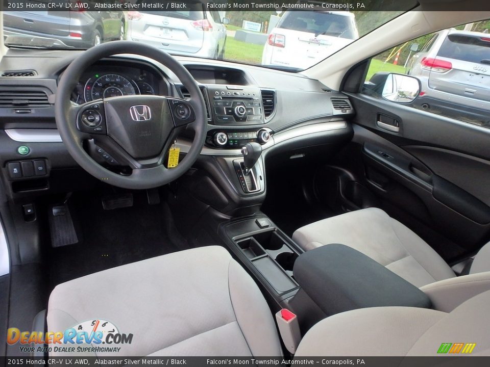 2015 Honda CR-V LX AWD Alabaster Silver Metallic / Black Photo #18