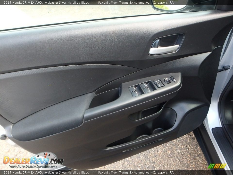 2015 Honda CR-V LX AWD Alabaster Silver Metallic / Black Photo #19