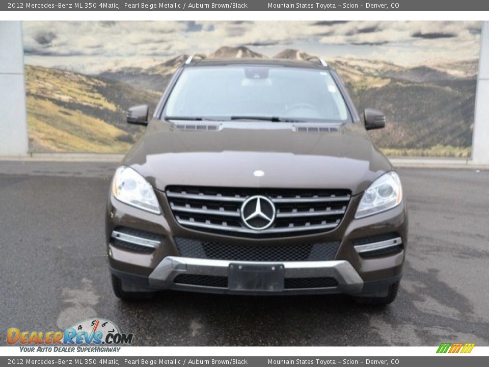 2012 Mercedes-Benz ML 350 4Matic Pearl Beige Metallic / Auburn Brown/Black Photo #8