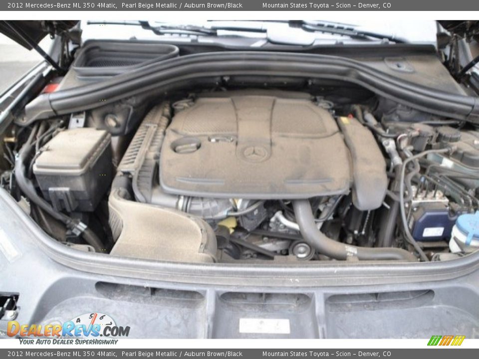 2012 Mercedes-Benz ML 350 4Matic Pearl Beige Metallic / Auburn Brown/Black Photo #9