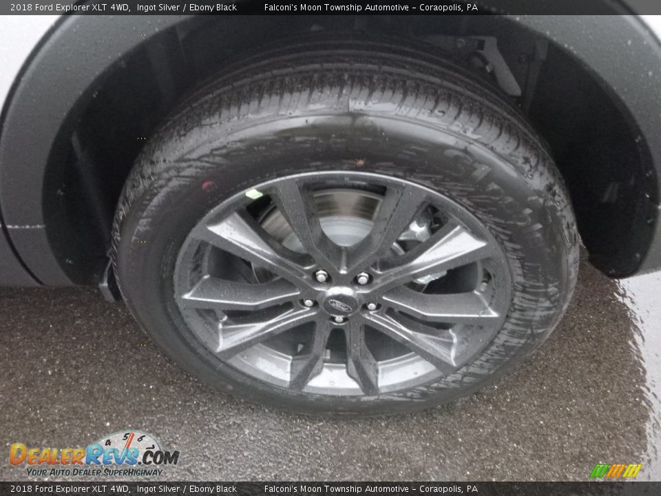 2018 Ford Explorer XLT 4WD Ingot Silver / Ebony Black Photo #7