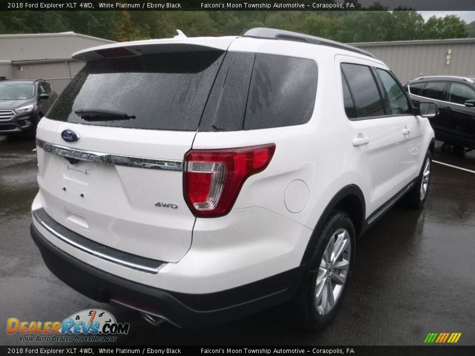 2018 Ford Explorer XLT 4WD White Platinum / Ebony Black Photo #2