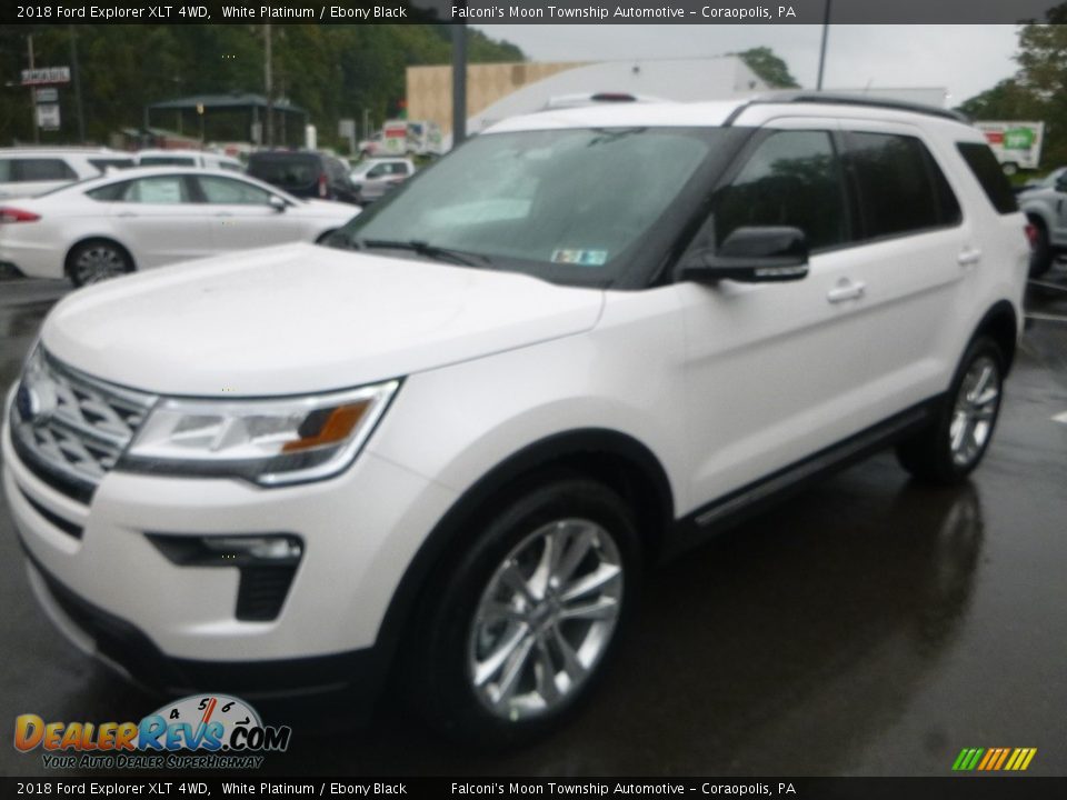 2018 Ford Explorer XLT 4WD White Platinum / Ebony Black Photo #5