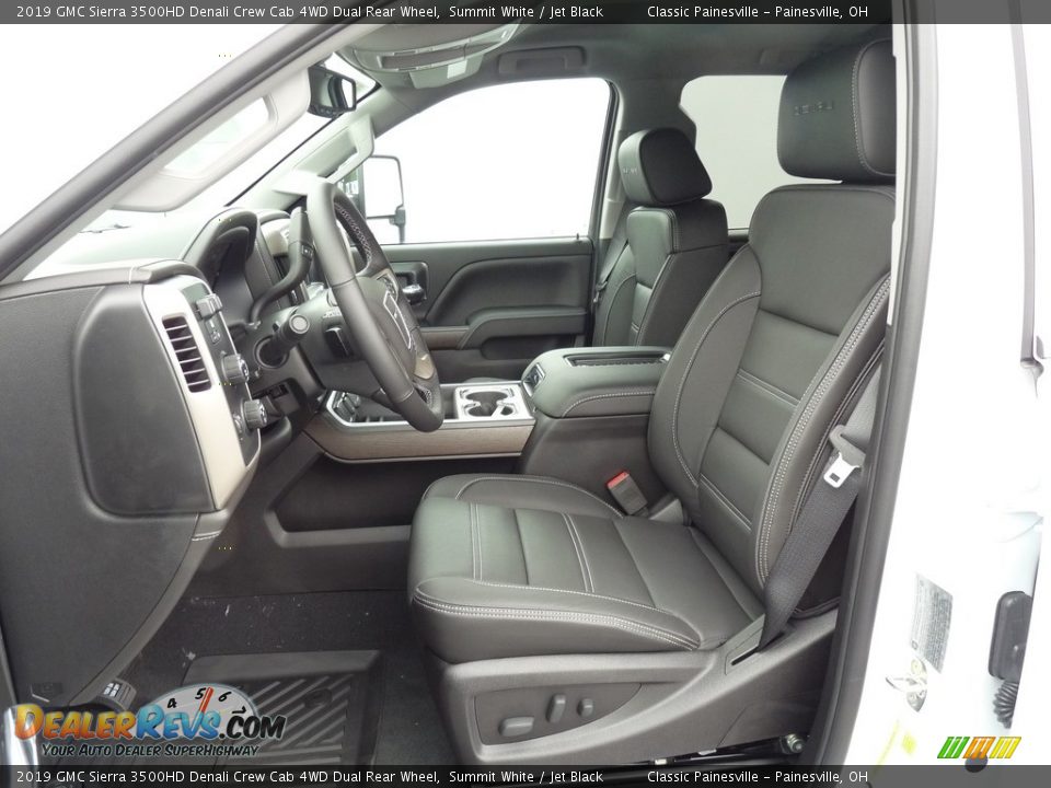 Jet Black Interior - 2019 GMC Sierra 3500HD Denali Crew Cab 4WD Dual Rear Wheel Photo #6