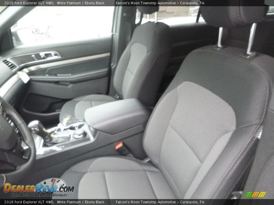 2018 Ford Explorer XLT 4WD White Platinum / Ebony Black Photo #10