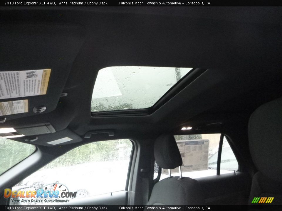 2018 Ford Explorer XLT 4WD White Platinum / Ebony Black Photo #12