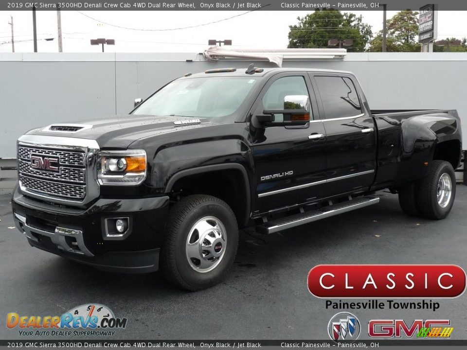 2019 GMC Sierra 3500HD Denali Crew Cab 4WD Dual Rear Wheel Onyx Black / Jet Black Photo #1