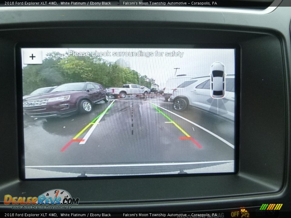 2018 Ford Explorer XLT 4WD White Platinum / Ebony Black Photo #15