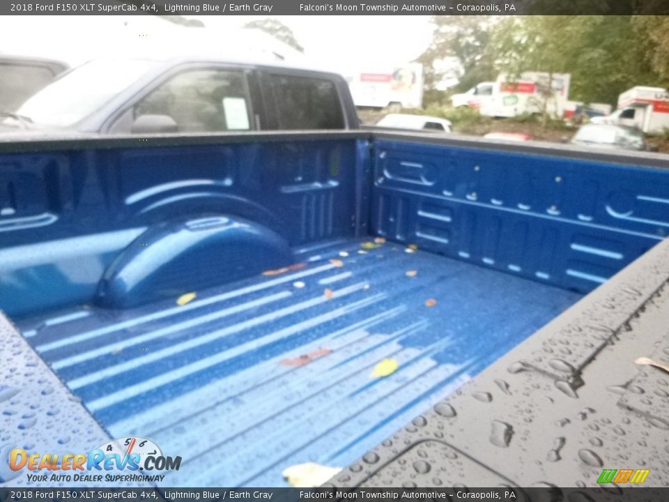 2018 Ford F150 XLT SuperCab 4x4 Lightning Blue / Earth Gray Photo #8
