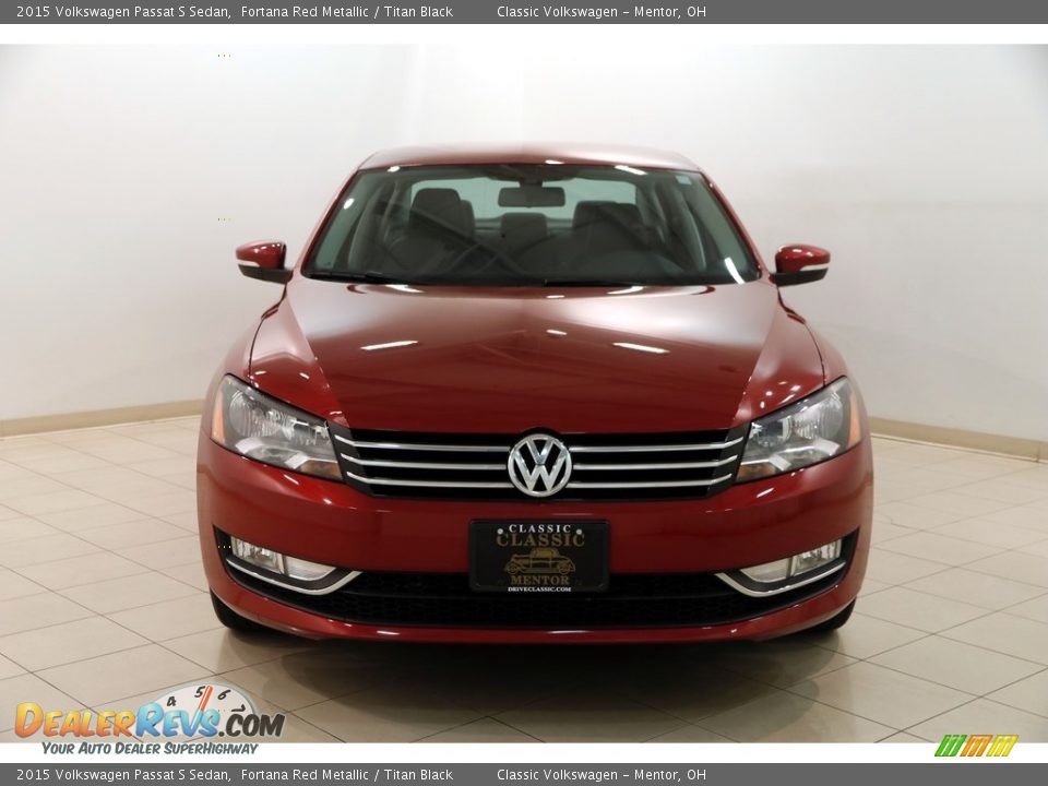 2015 Volkswagen Passat S Sedan Fortana Red Metallic / Titan Black Photo #2