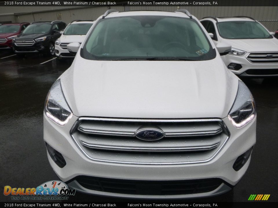 2018 Ford Escape Titanium 4WD White Platinum / Charcoal Black Photo #4