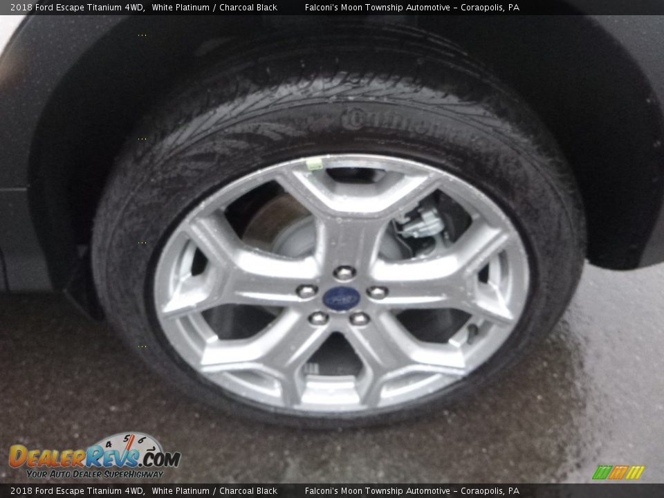 2018 Ford Escape Titanium 4WD White Platinum / Charcoal Black Photo #7