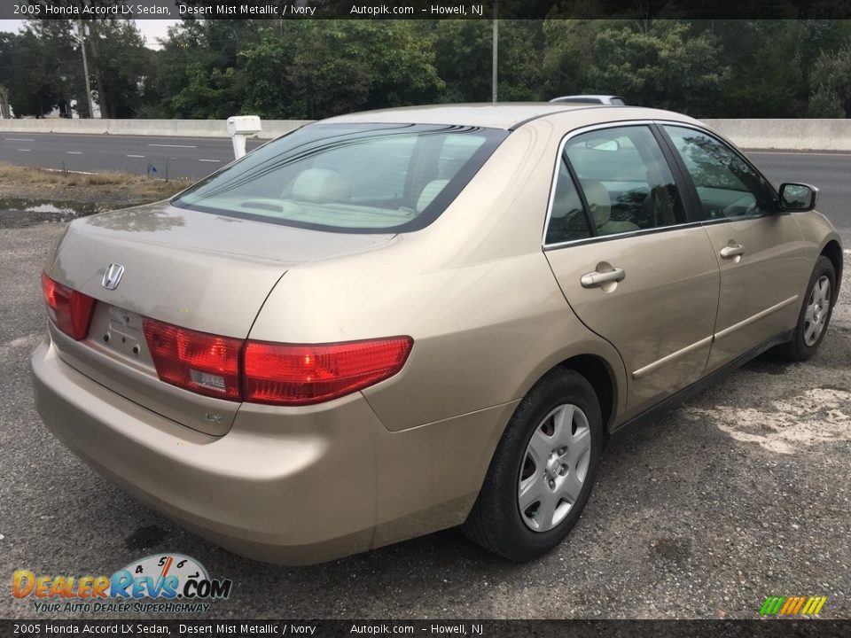 2005 Honda Accord LX Sedan Desert Mist Metallic / Ivory Photo #5