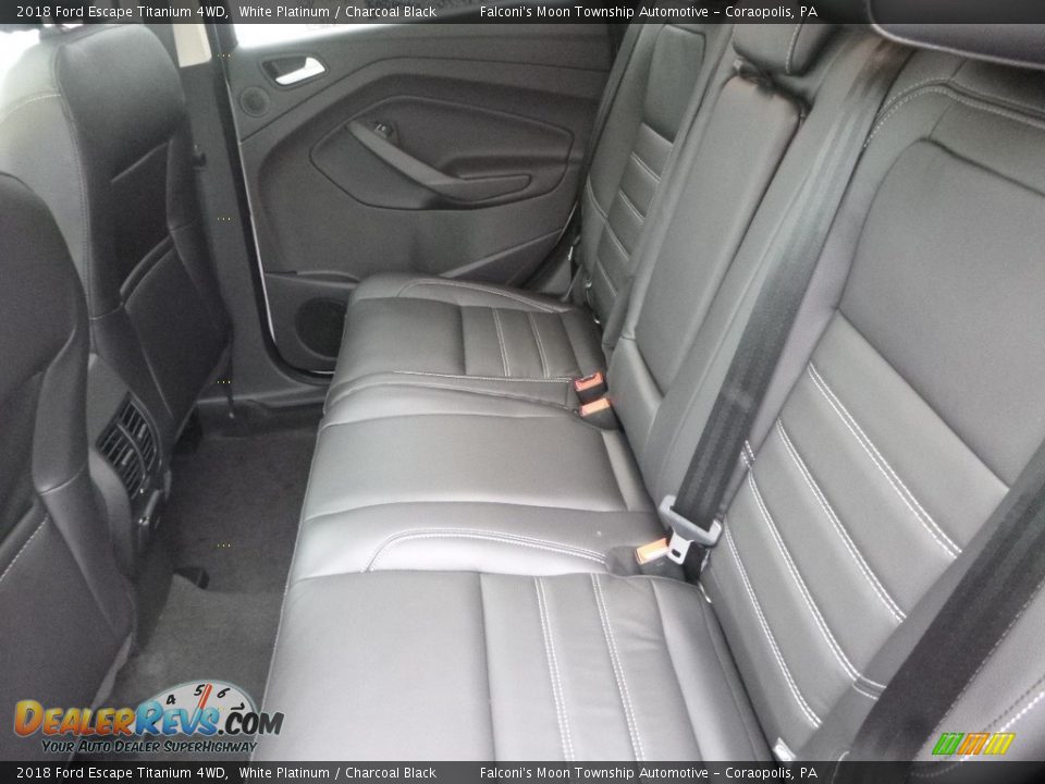 2018 Ford Escape Titanium 4WD White Platinum / Charcoal Black Photo #8