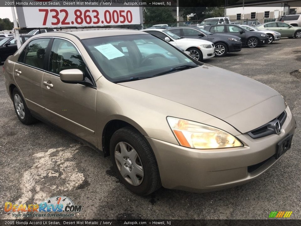 2005 Honda Accord LX Sedan Desert Mist Metallic / Ivory Photo #7