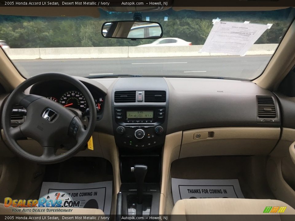 2005 Honda Accord LX Sedan Desert Mist Metallic / Ivory Photo #13