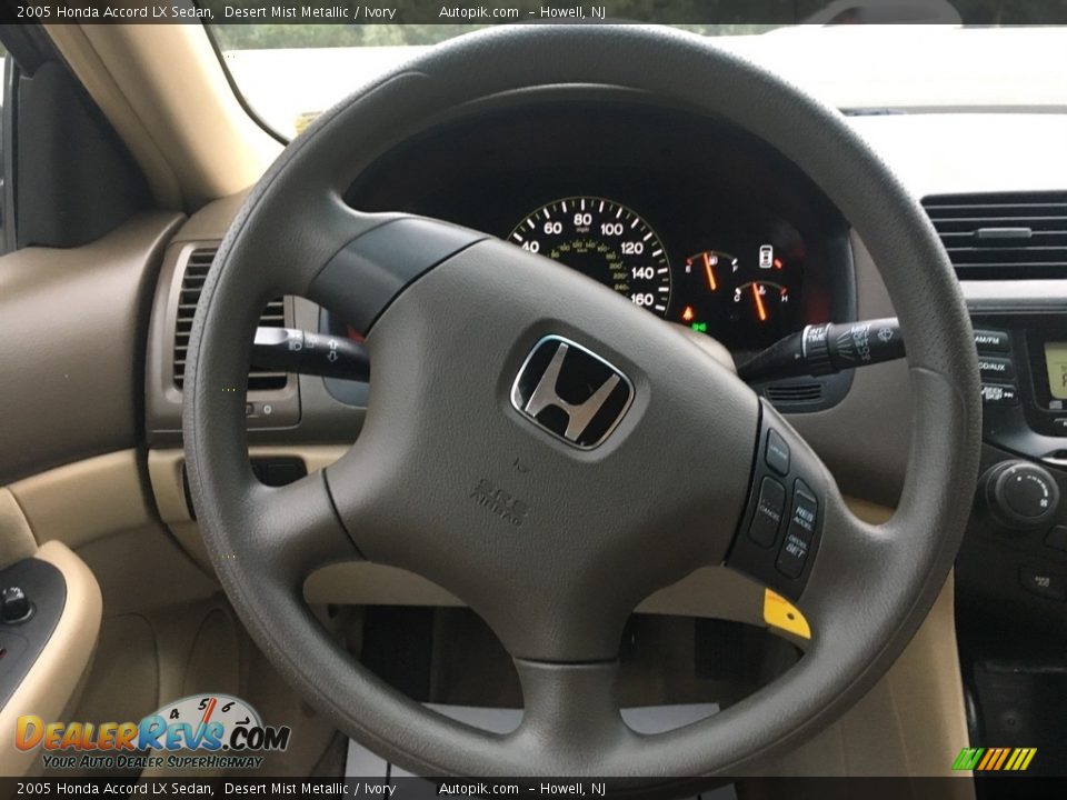 2005 Honda Accord LX Sedan Desert Mist Metallic / Ivory Photo #16
