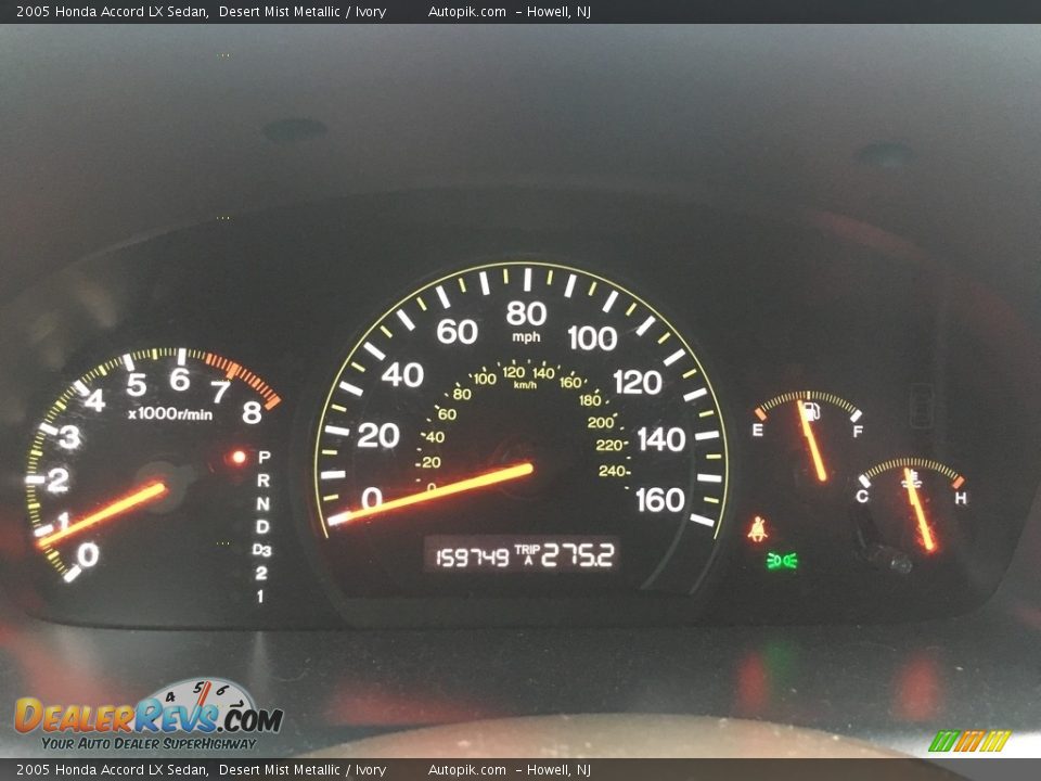 2005 Honda Accord LX Sedan Desert Mist Metallic / Ivory Photo #17