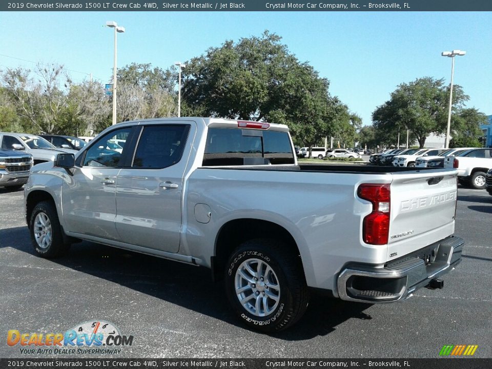 2019 Chevrolet Silverado 1500 LT Crew Cab 4WD Silver Ice Metallic / Jet Black Photo #3