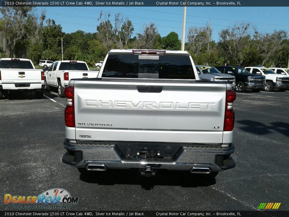 2019 Chevrolet Silverado 1500 LT Crew Cab 4WD Silver Ice Metallic / Jet Black Photo #4