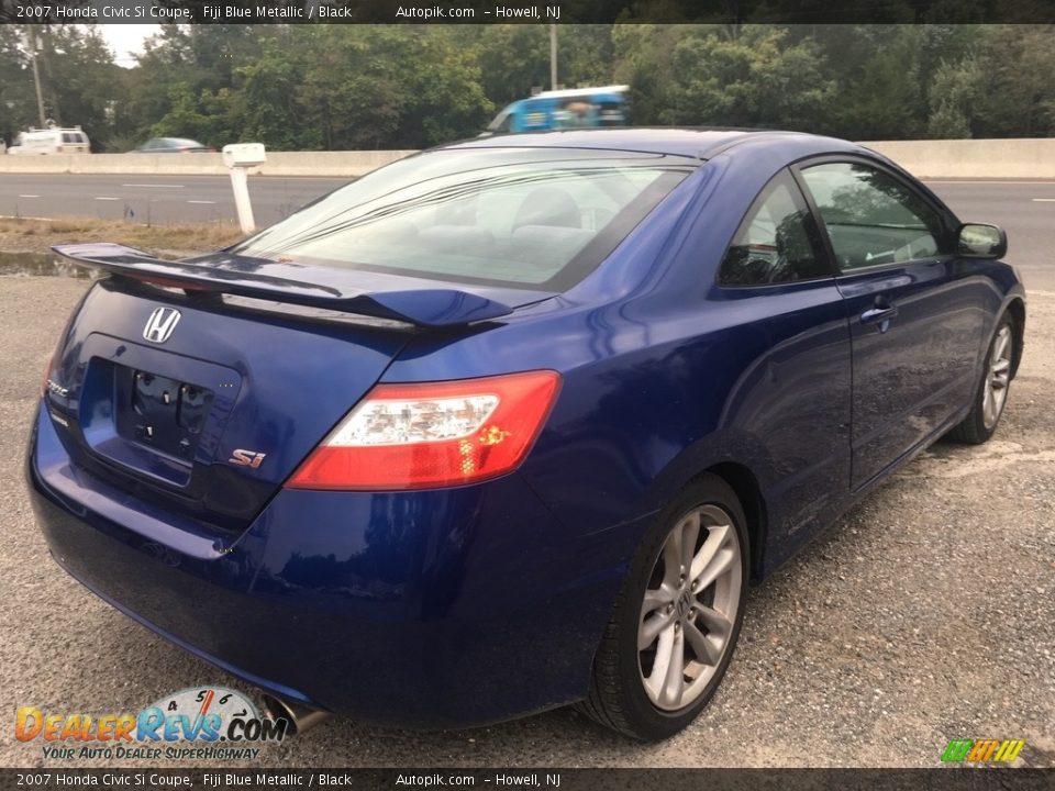 2007 Honda Civic Si Coupe Fiji Blue Metallic / Black Photo #5