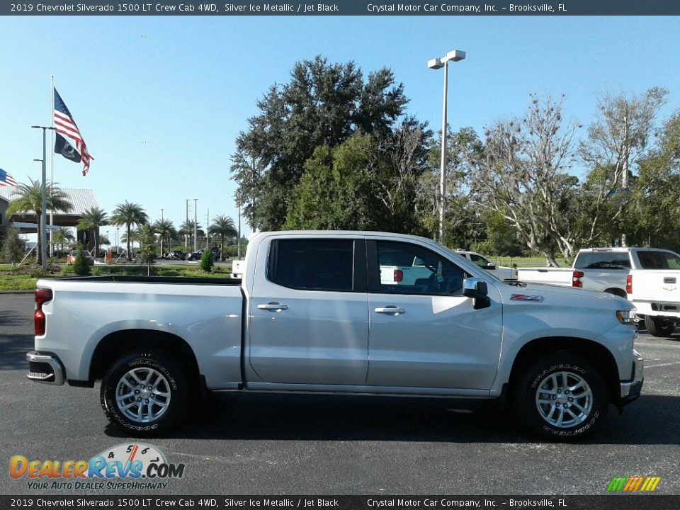 2019 Chevrolet Silverado 1500 LT Crew Cab 4WD Silver Ice Metallic / Jet Black Photo #6