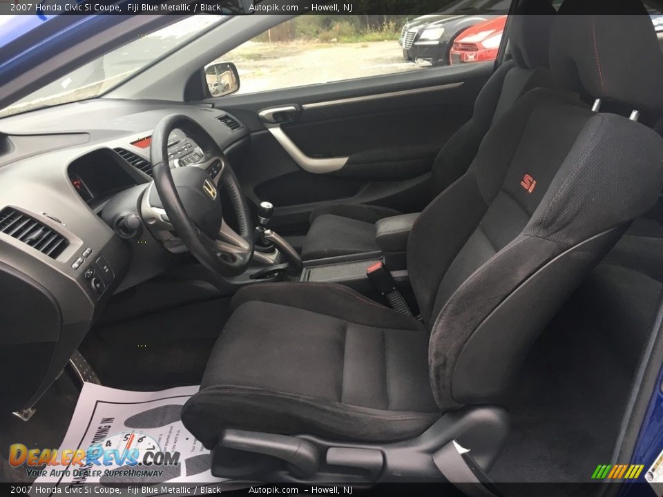 2007 Honda Civic Si Coupe Fiji Blue Metallic / Black Photo #9