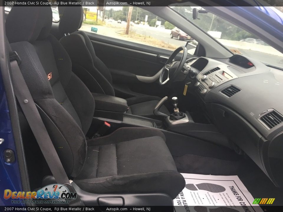 2007 Honda Civic Si Coupe Fiji Blue Metallic / Black Photo #10