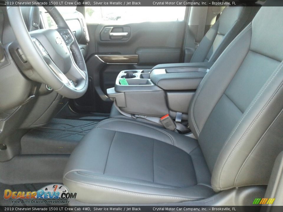 2019 Chevrolet Silverado 1500 LT Crew Cab 4WD Silver Ice Metallic / Jet Black Photo #9