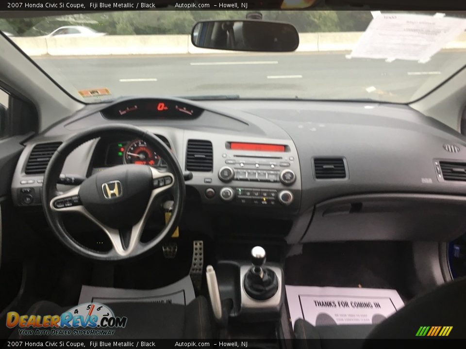 2007 Honda Civic Si Coupe Fiji Blue Metallic / Black Photo #12