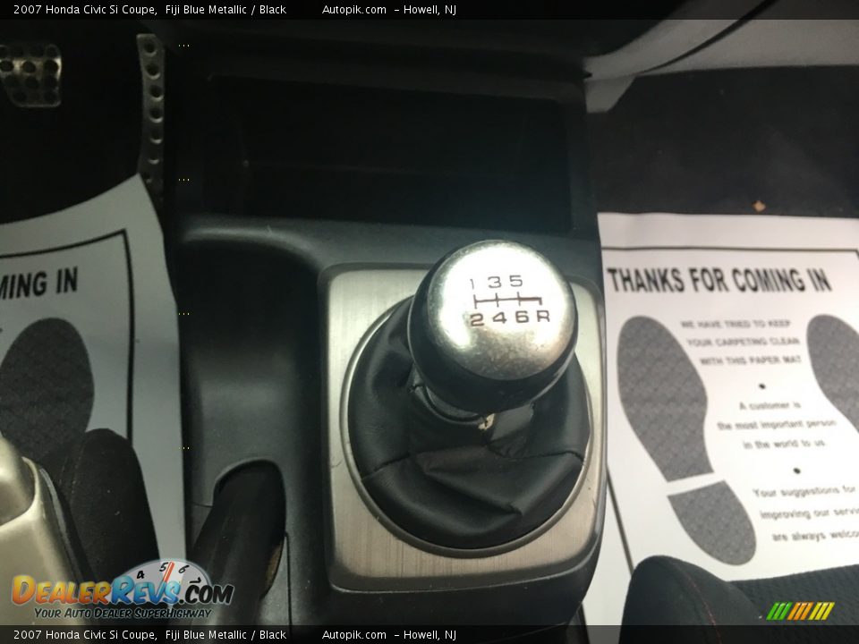 2007 Honda Civic Si Coupe Fiji Blue Metallic / Black Photo #14