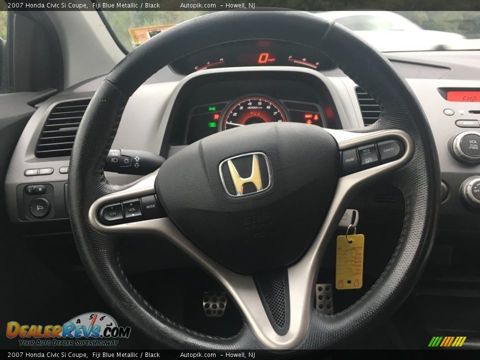 2007 Honda Civic Si Coupe Fiji Blue Metallic / Black Photo #15