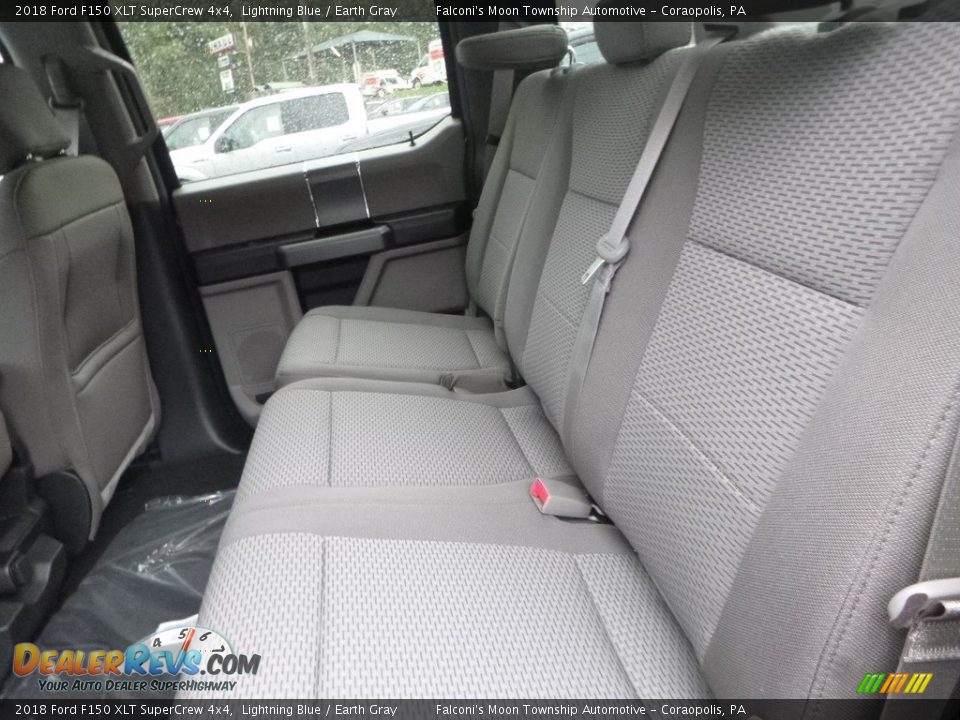 Rear Seat of 2018 Ford F150 XLT SuperCrew 4x4 Photo #8