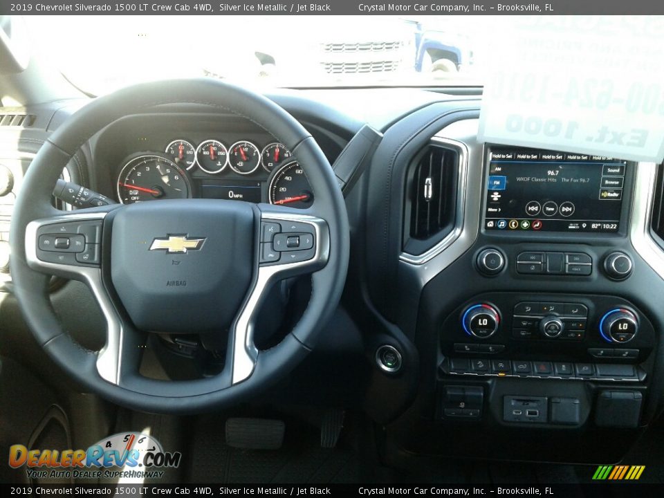 2019 Chevrolet Silverado 1500 LT Crew Cab 4WD Silver Ice Metallic / Jet Black Photo #13