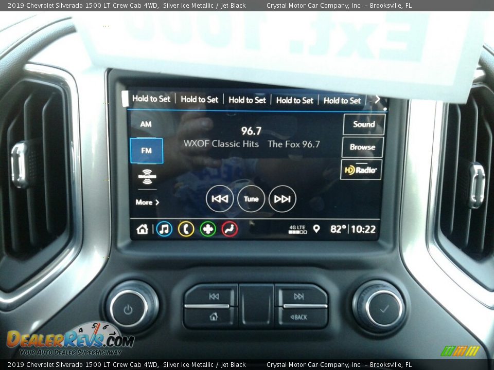 2019 Chevrolet Silverado 1500 LT Crew Cab 4WD Silver Ice Metallic / Jet Black Photo #15