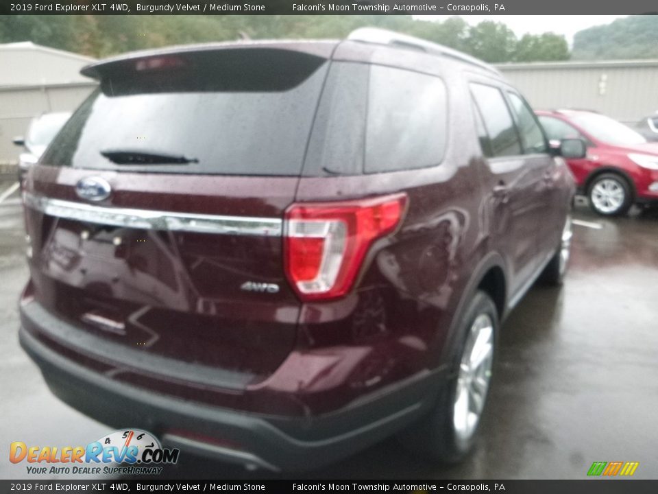 2019 Ford Explorer XLT 4WD Burgundy Velvet / Medium Stone Photo #4