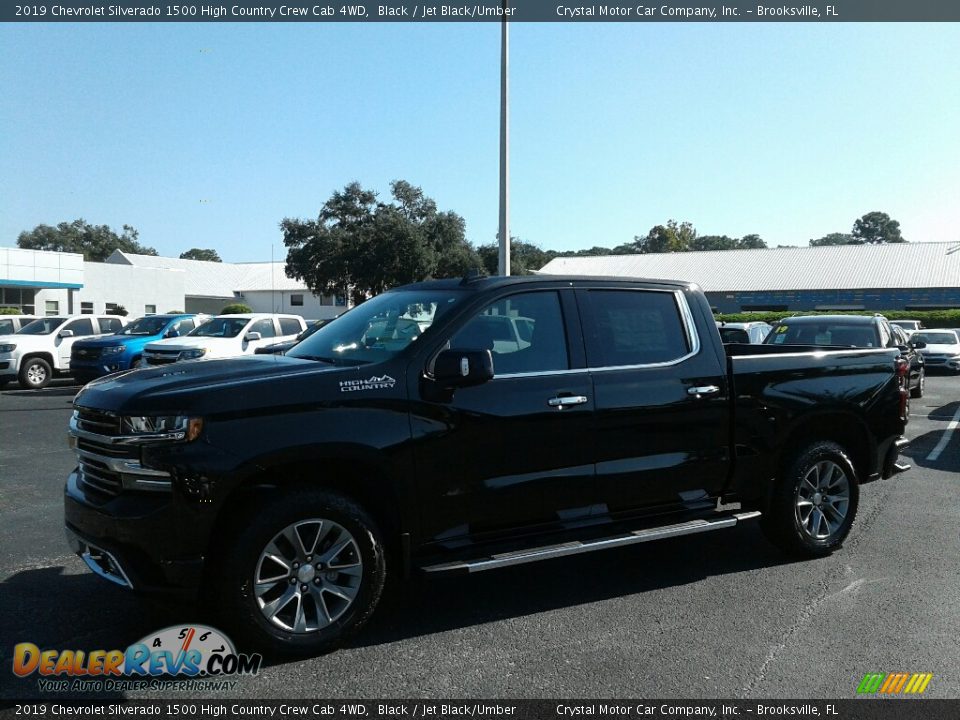2019 Chevrolet Silverado 1500 High Country Crew Cab 4WD Black / Jet Black/Umber Photo #1
