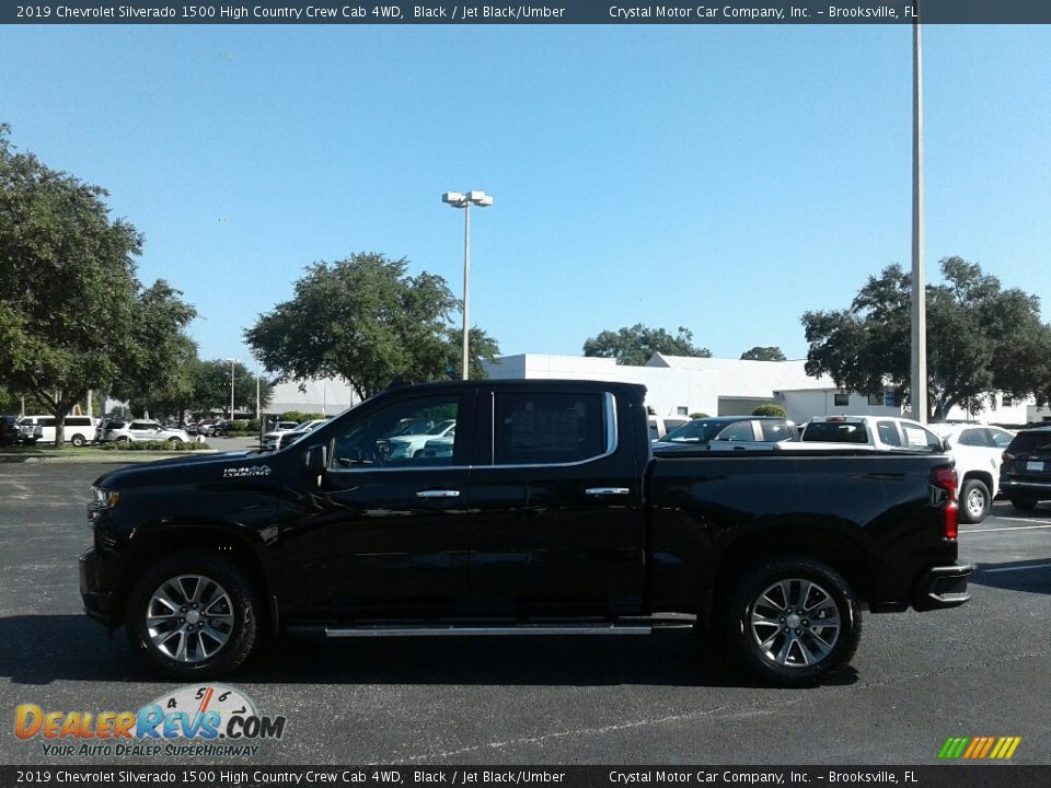 2019 Chevrolet Silverado 1500 High Country Crew Cab 4WD Black / Jet Black/Umber Photo #2